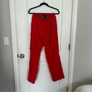 Red cargo pants